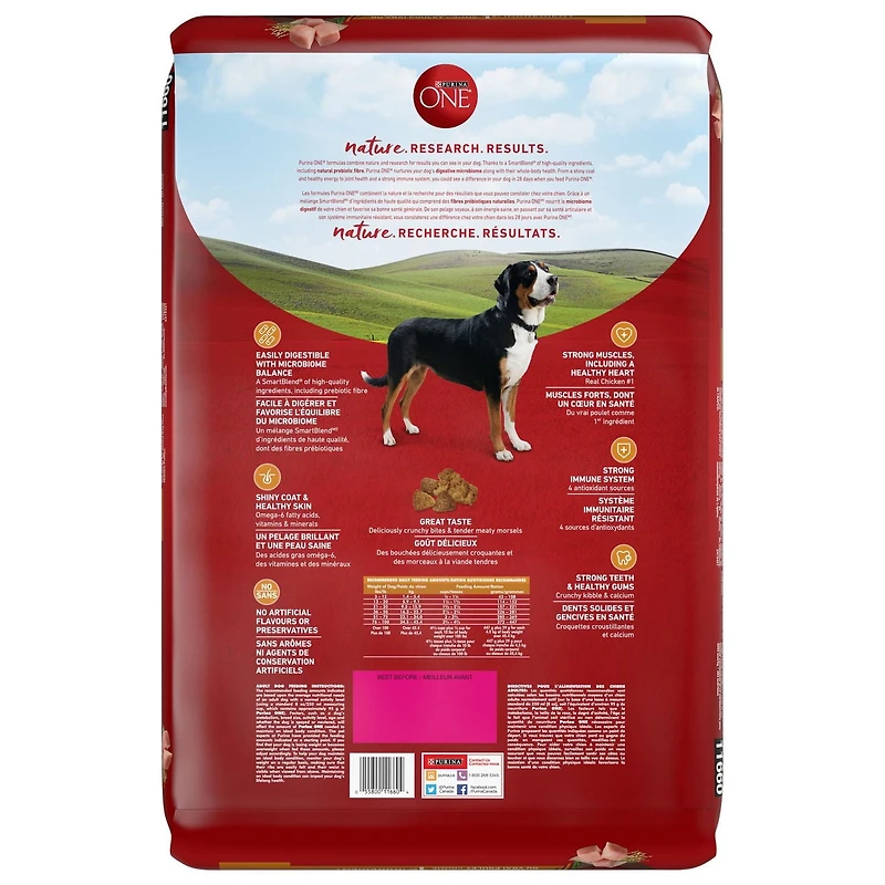 Purina ONE Chicken & Rice Formula, Dry Dog Food, 3.6-17.5 kg