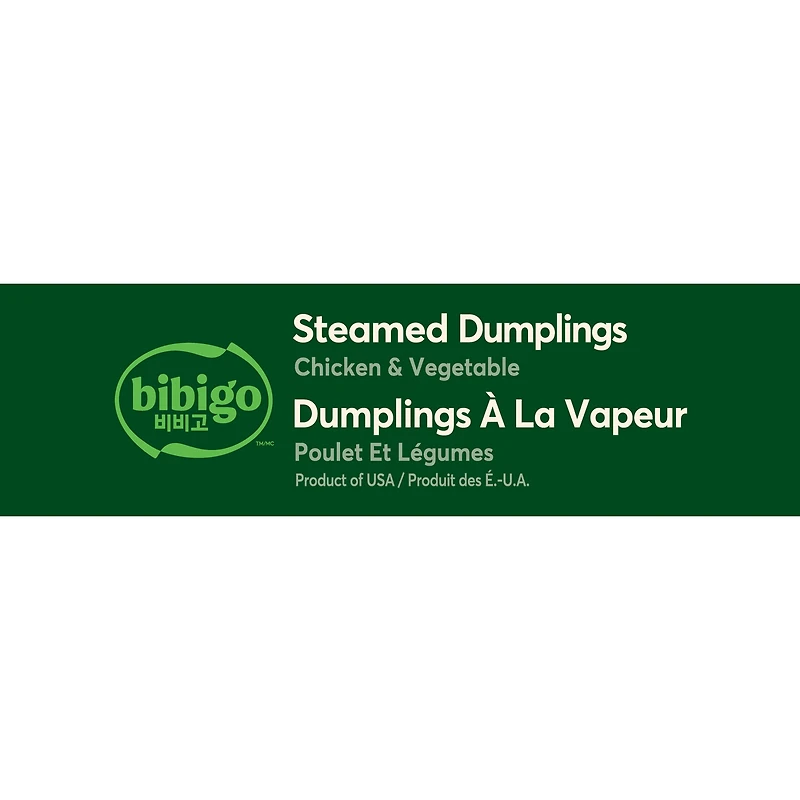 bibigo Dumplings à la vapeur surgelés au poulet et aux légumes 6 Dumplings, 187g