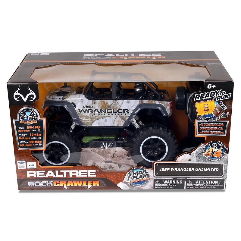 NKOK Realtree Jeep Wrangler Unlimited 1/14 Scale RC Toy