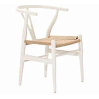 Chaise de salle à manger en bois blanc de la collection Heavenly, lot de 3