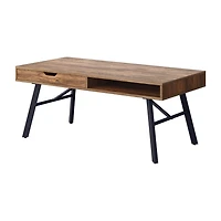 Table basse Auston finition grain de bois