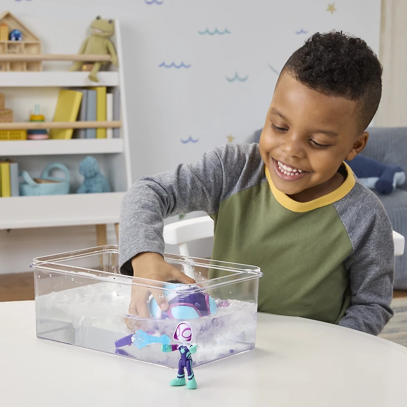Marvel Spidey et ses Amis Extraordinaires Water-Webs Tortue fantôme, sous-marin jouet
