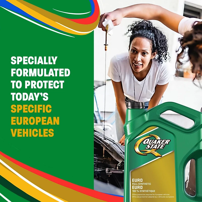 Huile moteur Quaker State Euro L 100 % synthétique SAE 5W-30 5L