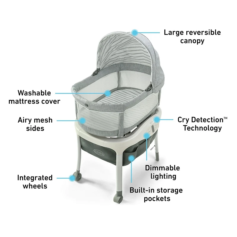 Berceau Sense2Snooze avec détecteur de pleurs Cry Detection de Graco