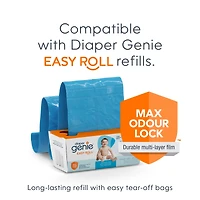 Poubelle à couches Diaper Genie Signature - Gris - Pédale, contrôle des odeurs