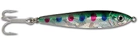 Danielson DAN-JF3-BGS-X Jigfish Lure, 3 3/4", 3 oz, 2/0 Treble Hook, Black/Green/Silver