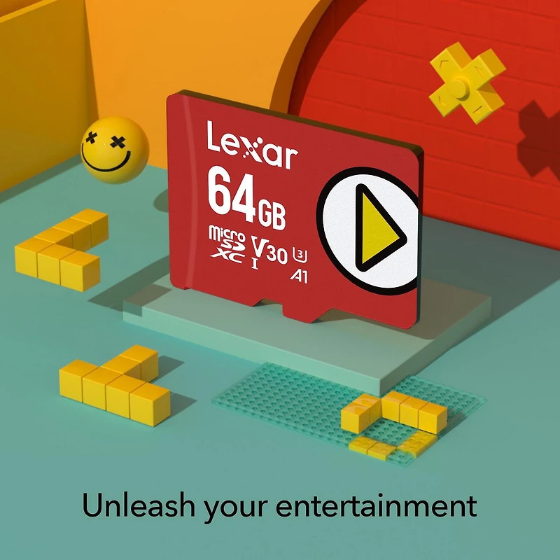 Carte UHS-I Lexar 64 Go PLAY microSDXC
