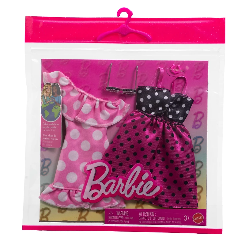 Barbie-Assortiment 2 Tenues et 2 Accessoires, Polka Dot