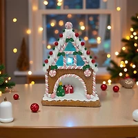 Holiday Time LED Resin Candy House