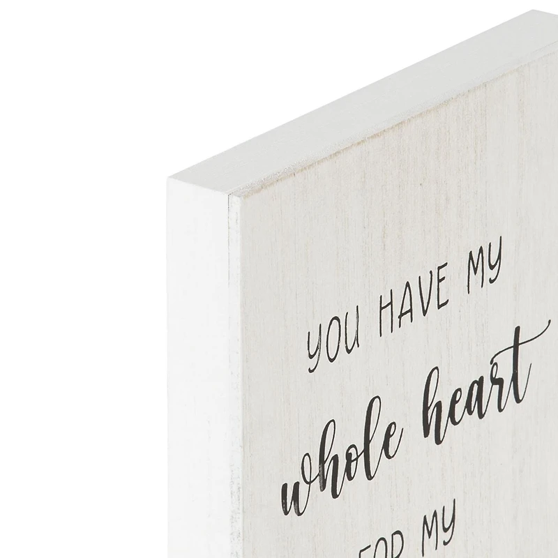 “You Have My Whole Heart For My Whole Life” Box Top Art