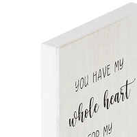 “You Have My Whole Heart For My Whole Life” Box Top Art