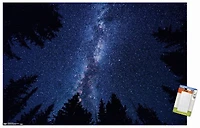 Milky Way At Night Wall Poster, 14.725" x 22.375"
