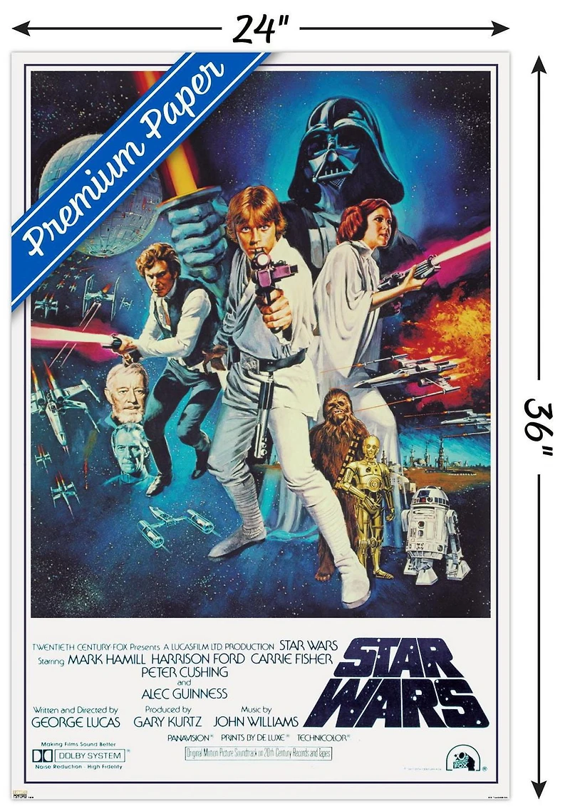 24X36 Star Wars : Un Nouvel Espoir - Une Feuille