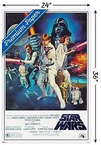 24X36 Star Wars : Un Nouvel Espoir - Une Feuille