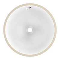 American Imaginations 15.75-in. W 15.75-in. D CSA Certified Round Bathroom Undermount Sink In White Color