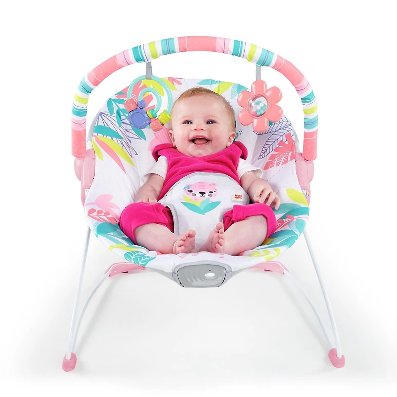 Flamingo Vibes Vibrating Bouncer de Bright Starts 0-6 mois