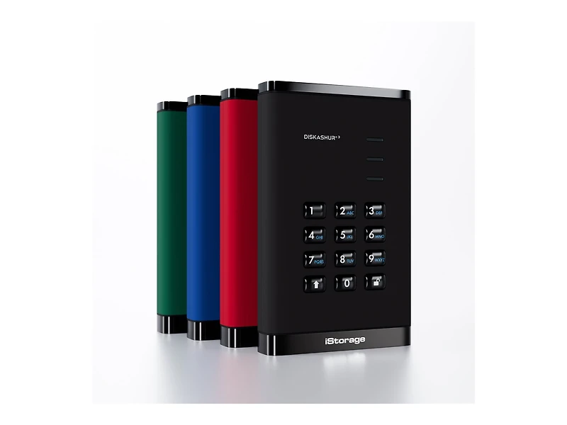 Istorage 1TB diskAshur3 USB 3.2 Gen 1 Encrypted Portable Hard Drive (Black)