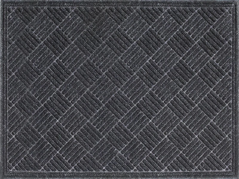3' x 4' Contours Doormat, Charcoal