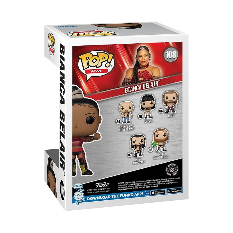Funko Pop! WWE: Bianca Belair WM38 (Métallique) Figurine En Vinyle
