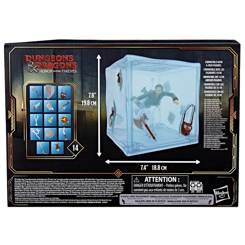 Dungeons & Dragons Honor Among Thieves Golden Archive Gelatinous Cube Collectible Figure Compatible with 6-Inch Scale D&D Action Figures