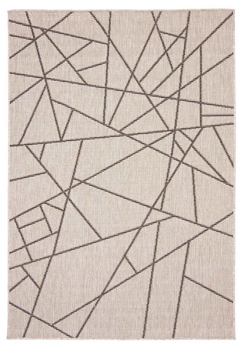 Tapis ECARPET Intérieur Extérieur pour Patio, Terrasse, Salon Collection Sisal Abstract