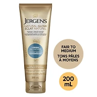 Hydratant quotidien Éclat Naturel + Raffermissant de Jergens pour la peau sèche, tons pâles à moyens (200 ml)