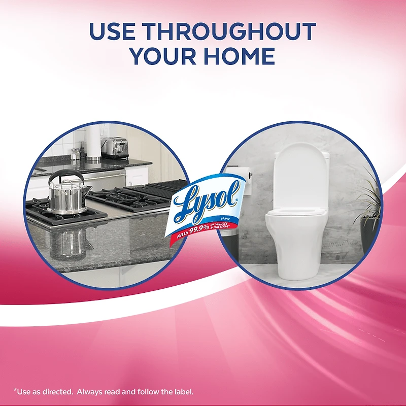 Spray nettoyant pour salle de bain Lysol, Mousse de salle de bain, Fraîcheur d'été, élimine les résidus de savon 950 ml