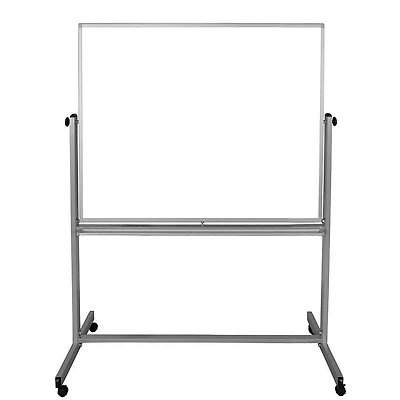 Distinctive square writing surface<br>Luxor 48" x 48" Mobile Magnetic Whiteboard<br><br><br>Board: 48"W x 48"H