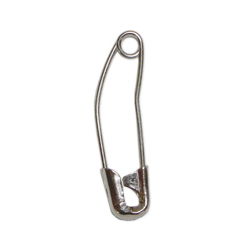 UNIQUE Creativ Curved Safety Pins, 27 mm, 50‑Pack, 50 pieces, 27 mm