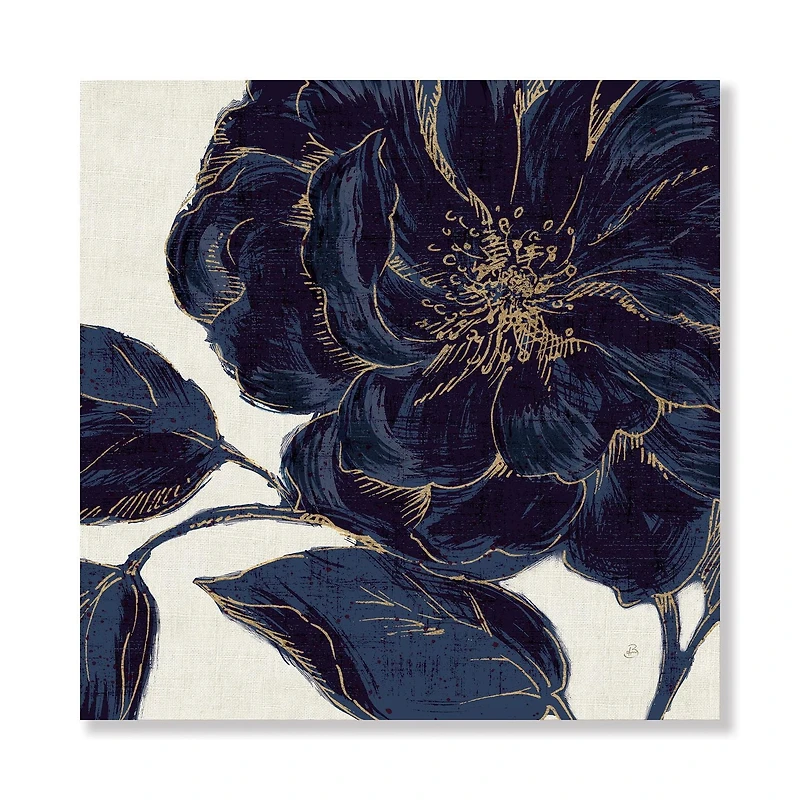 Designart Or doré rose foncé Art mural sur toile