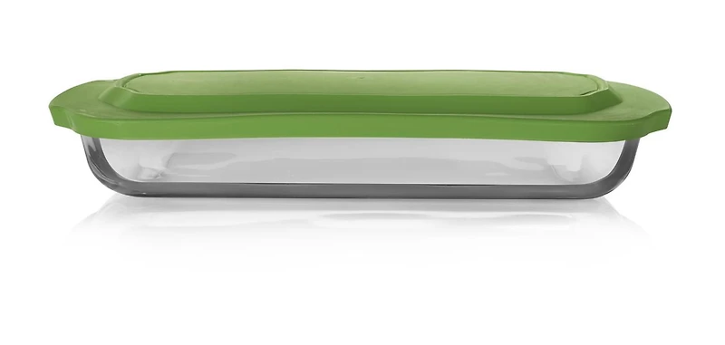 Plat de cuisson rectangulaire Avec Couvercle
