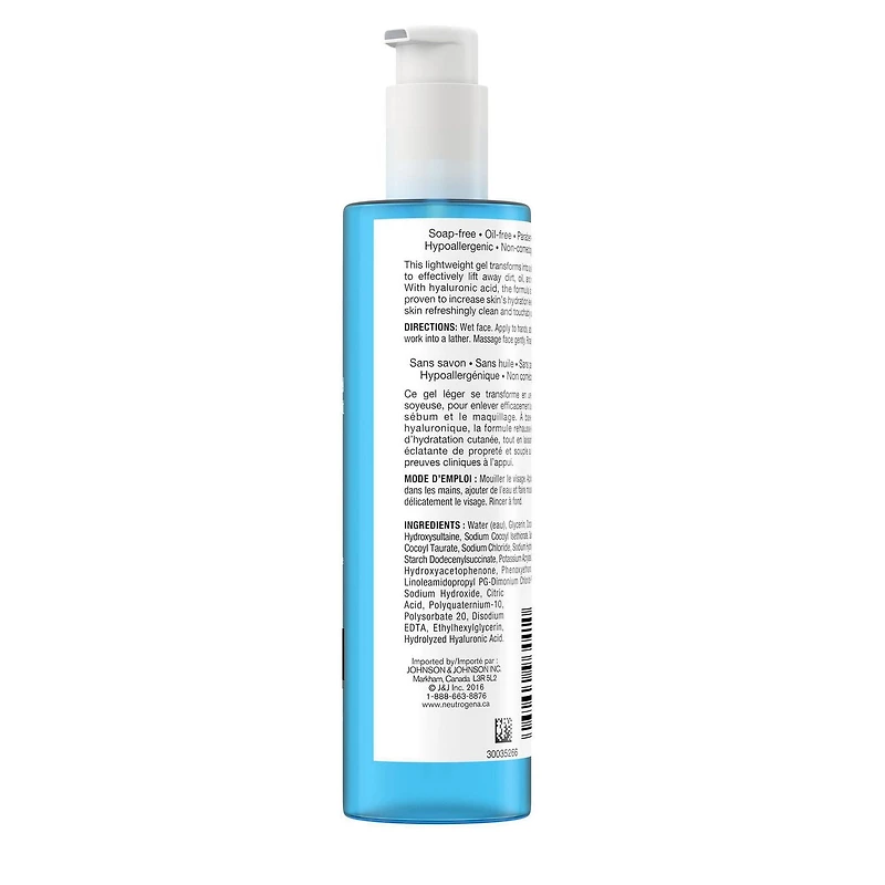 Neutrogena Hydro Boost Gel nettoyant Visage, 160mL