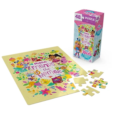 Alice’s Wonderland Bakery, 48-Piece Jigsaw Puzzle Disney Junior Alice in Wonderland Party Decorations Kids Puzzles, for Kids Ages 4 and up