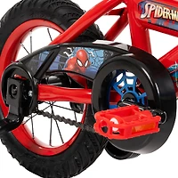 Spider-Man de Huffy, 12 Pouces, vélo pour les garçons avec roues d'entraînement, Bleu / Rouge 3-5 ans