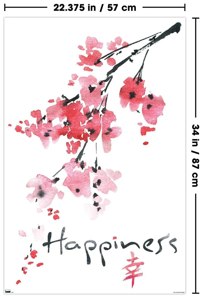 Sakura Tree - Happiness Wall Poster, 22.375" x 34"