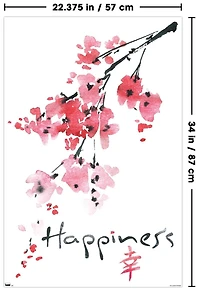 Sakura Tree - Happiness Wall Poster, 22.375" x 34"