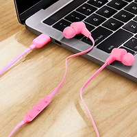 Écouteurs intra-auriculaires filaires avec connecteur USB-C et cordons anti-enchevêtrement de onn.