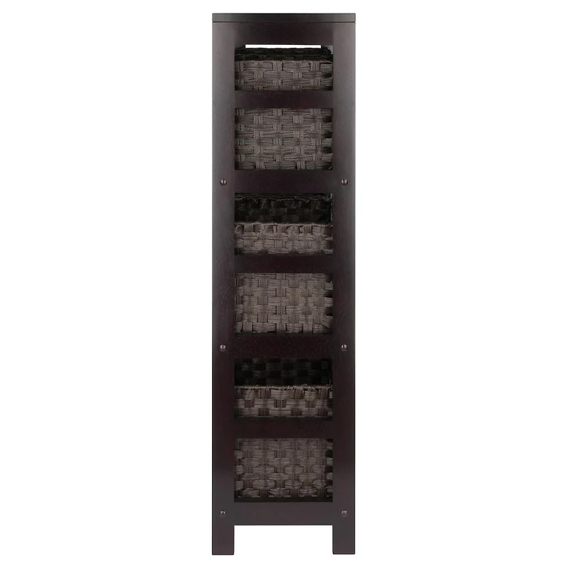 Leo 7pc Storage Shelf with Basket Set
