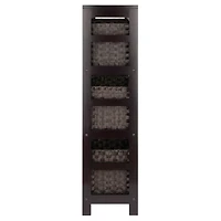 Leo 7pc Storage Shelf with Basket Set