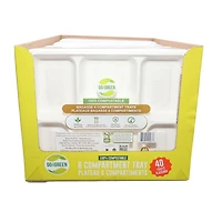 Plateaux Go4Vert à 6 compartiments, 40 plateaux