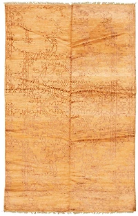 ECARPETGALLERY Tapis Noué à la Main pour Salon, Salle à Manger et Chambre à Coucher Style décontracté Collection Jules Oushak 4'10" x 7'11" en Mangue