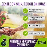 PiACTIVE™ Kids 12-Hour DEET-FREE Insect Repellent Pump Spray, 175ml, DEET FREE insect repellent