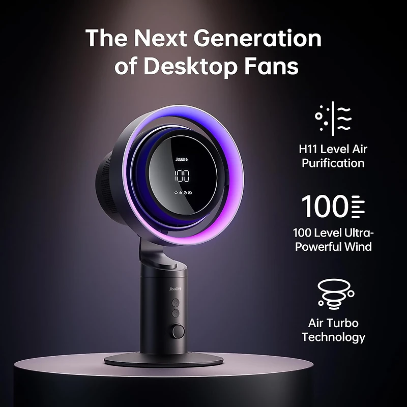 Jisulife Table Fan Pro3 Dark Grey