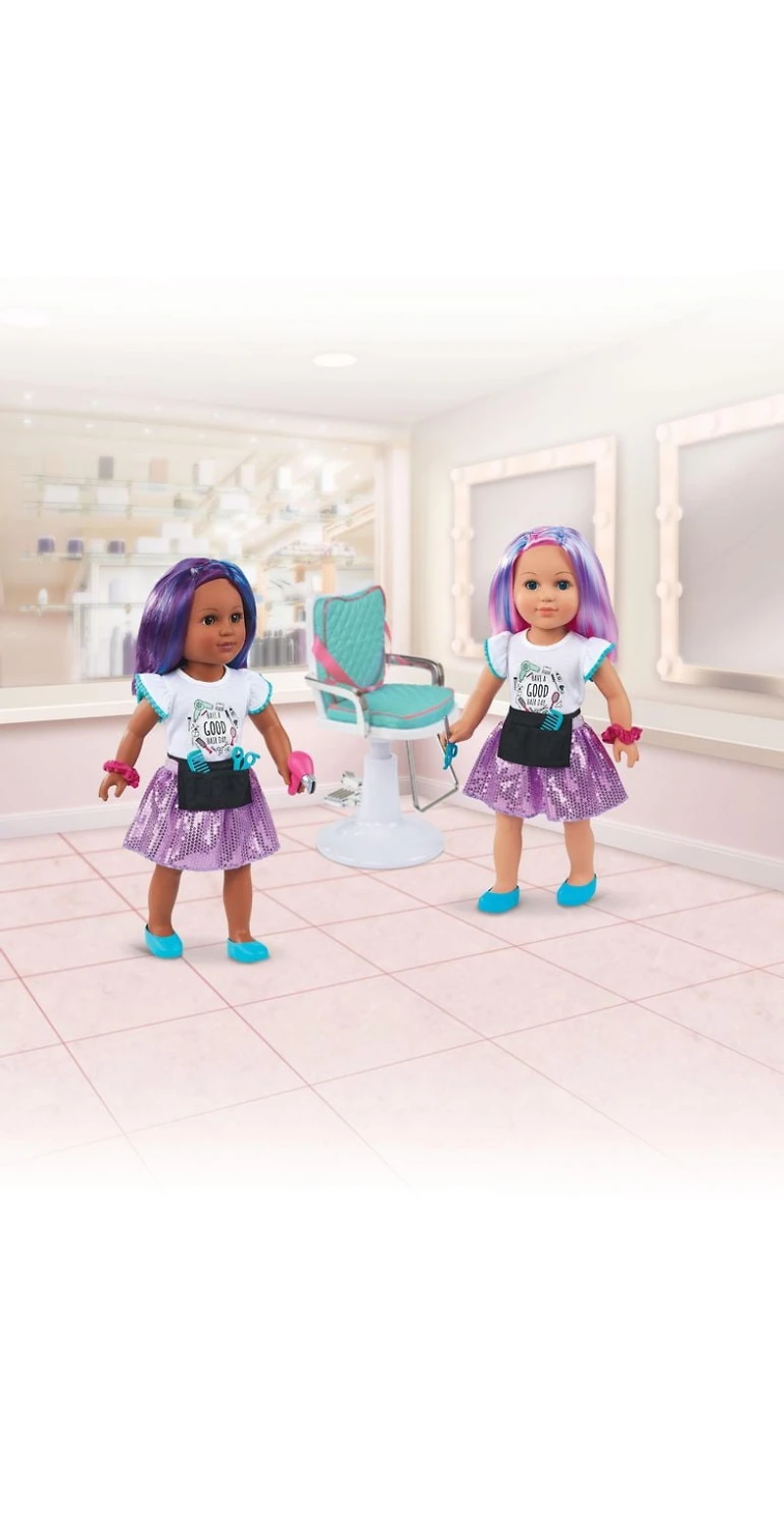 My Life As Poseable Hairstylist 18" Doll, Choose from 2 Styles