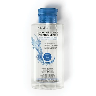 Marcelle Micellar Water with Aloe Vera Extract, 400ml, Normal Skin, 400 mL