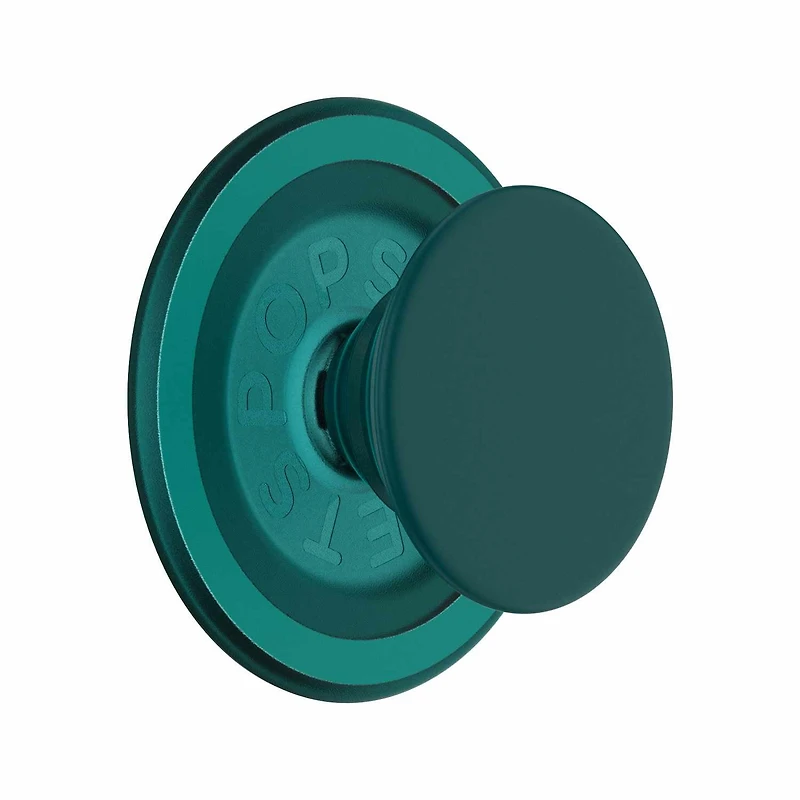 PopSockets PopGrip pour MagSafe Rond avec Anneau Adaptateur Fresh Pine Soft Touch