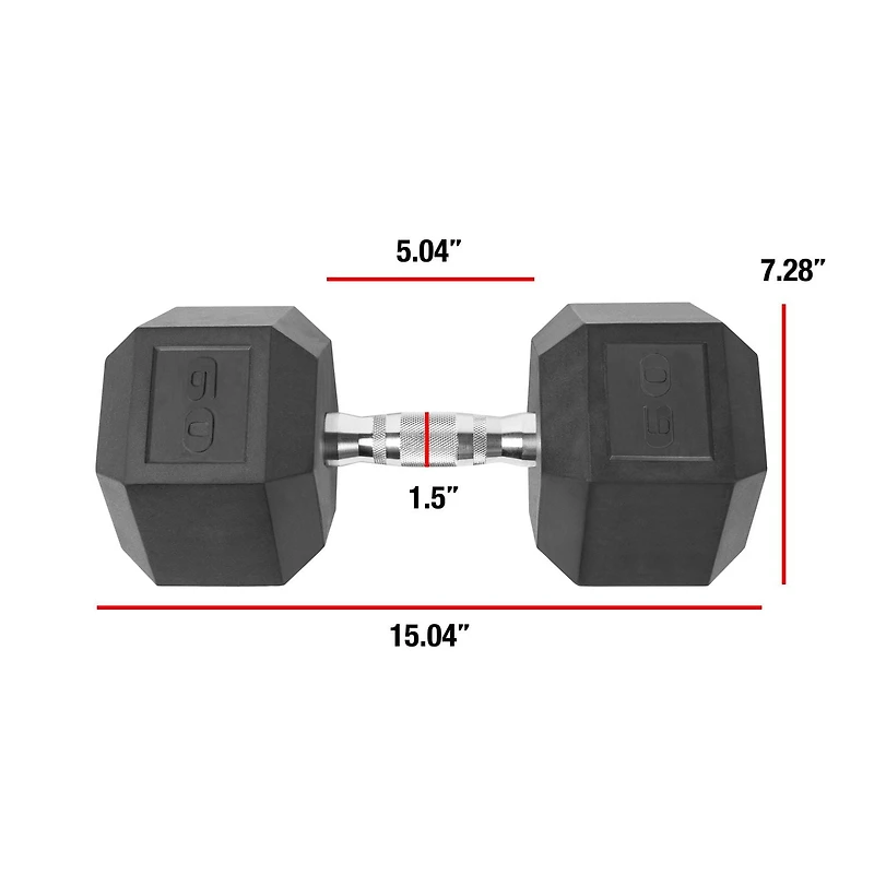 CAP Barbell Coated Hex Dumbbell, Single 3