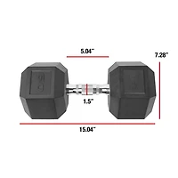 CAP Barbell Coated Hex Dumbbell, Single 3