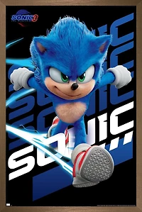 Sonic The Hedgehog 3 - Sonic Wall Poster, 22.375" x 34"