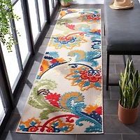 SAFAVIEH Cabana Kuzman Floral Outdoor Area Rug